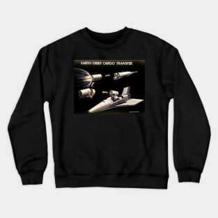 Earth Orbit Cargo Transfer Concept Art Crewneck Sweatshirt